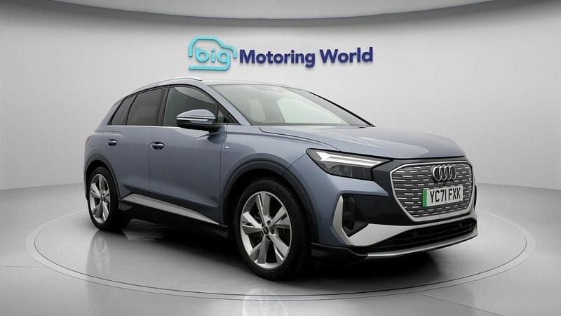 Used Audi Q4 e-tron S-Line 150 kW (204 HP) 2021 Blue SUV