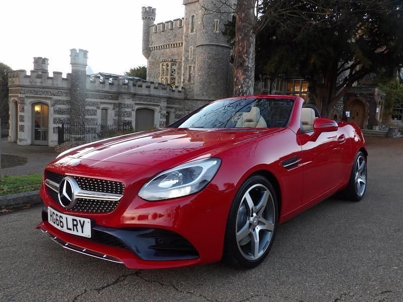 Red Used 2016 Mercedes SLC200 AMG line Cabriolet | £19,990 (Expensive) - Image 1/4