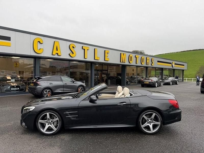 Used Mercedes SL400 AMG line 367 HP (269 kW) 2018 Black Cabriolet
