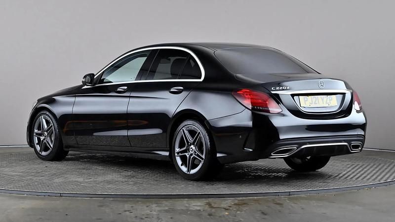 Used Mercedes C220 AMG line 194 HP (142 kW) 2021 Black Sedan
