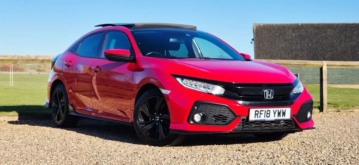 Used Honda Civic Sport Plus 182 HP (133 kW) 2018 Red Hatchback