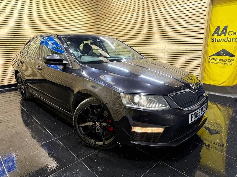 Used Skoda Octavia vRS 220 HP (161 kW) 2015 Black Hatchback