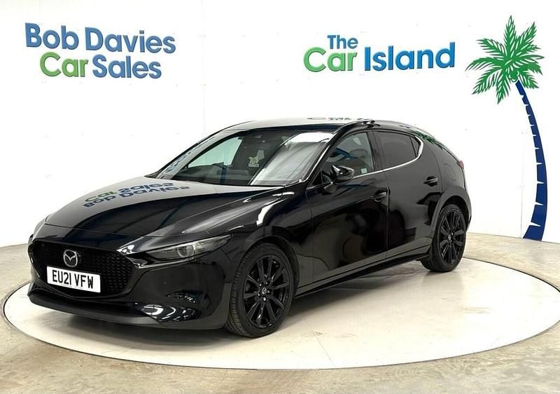 Begagnad Mazda 3 Inclusive 180 HK (132 kW) 2021 Svart Halvkombi