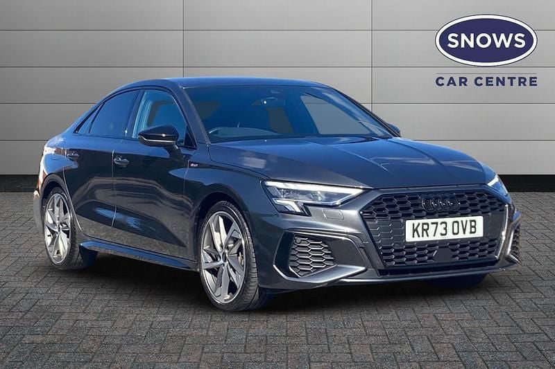 Grey Used 2023 Audi A3 Black Edition Sedan | £24,902 (Fair price) - Image 1/4