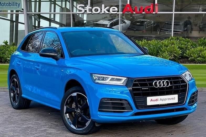 Used Audi Q5 Black Edition 190 HP (139 kW) 2019 Blue SUV