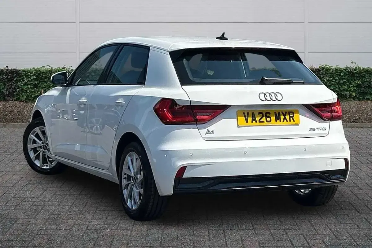 New Audi A1 Sport 2026 Shell white, solid SUV