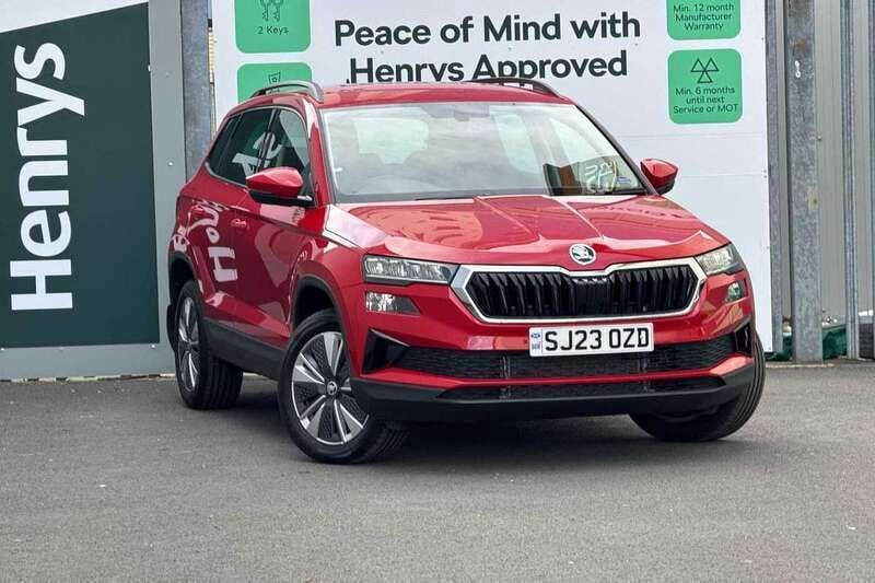 Red Used 2023 Skoda Karoq SE Drive SUV | £20,495 (Good price) - Image 1/4