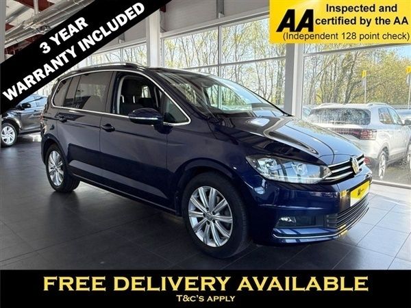 Blue Used 2019 VW Touran SEL MPV | £18,545 (Good price) - Image 1/1