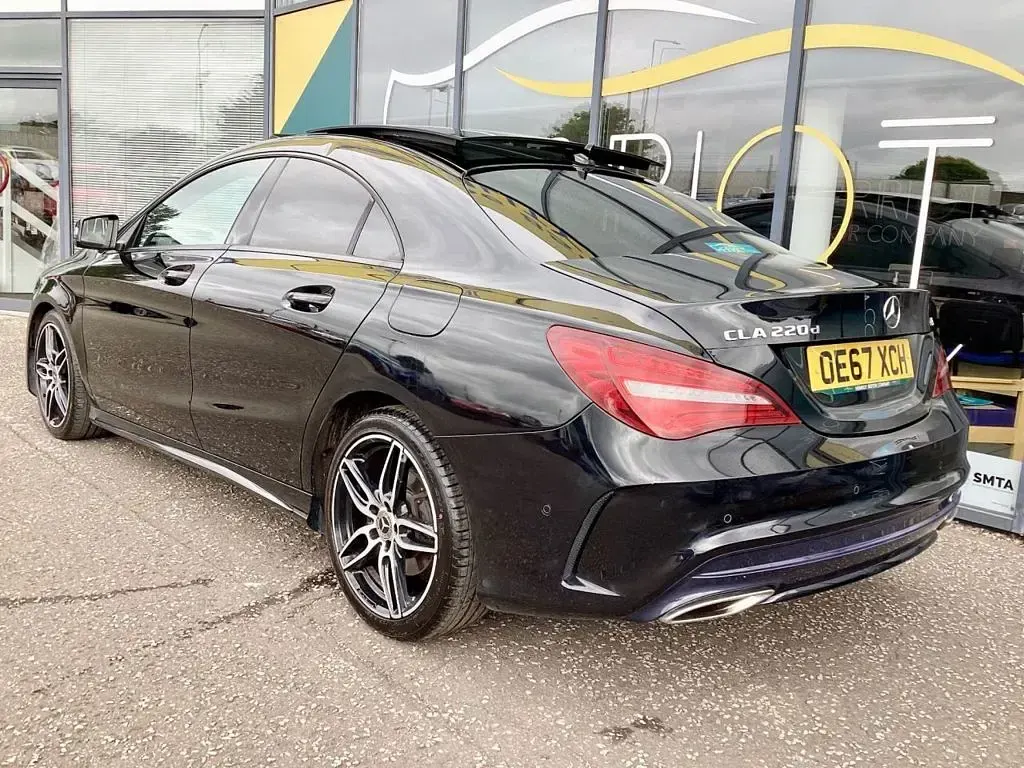 Used Mercedes CLA220 AMG line 177 HP (130 kW) 2018 Black Sedan