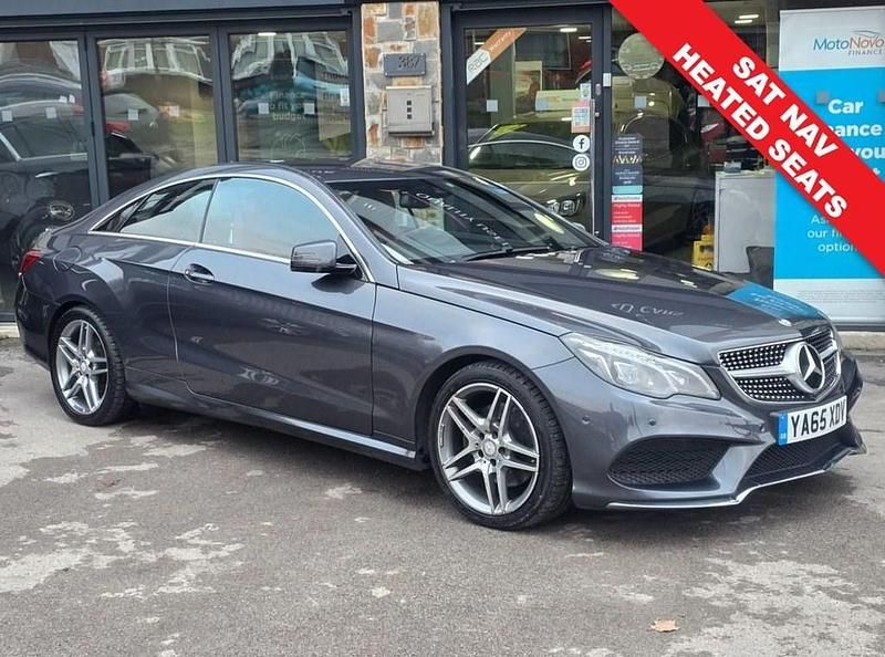 Used Mercedes E220 AMG line 177 HP (130 kW) 2016 Grey Coupe