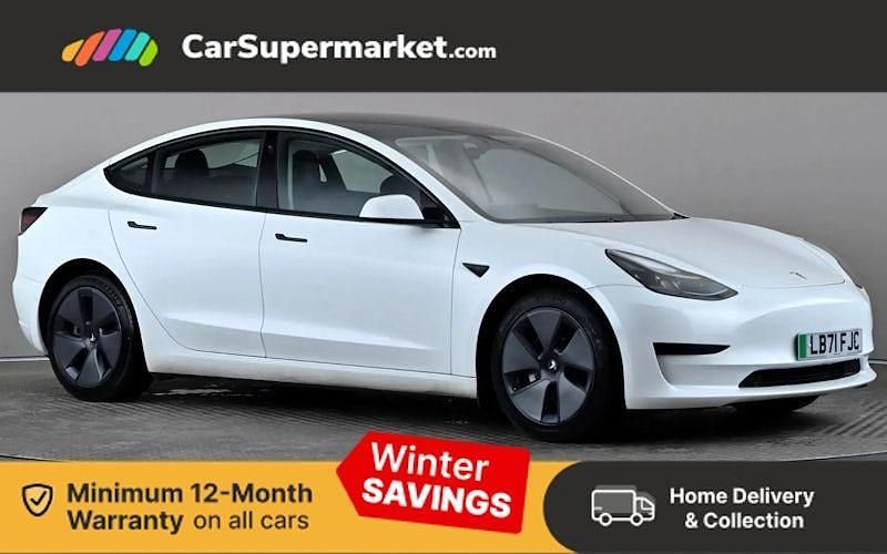 White Used 2021 Tesla Model 3 Standard Range Sedan | £17,997 (Fair price) - Image 1/3