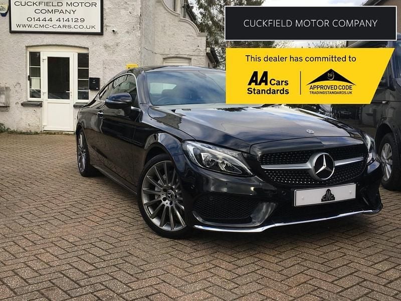 Black Used 2018 Mercedes C200 AMG line Coupe | £19,990 (A bit pricey) - Image 1/4
