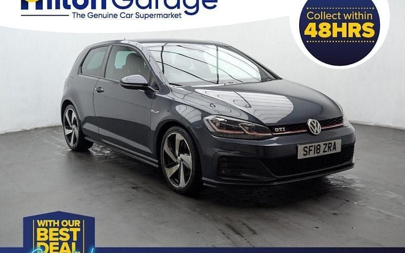 Used VW Golf VII GTI 230 HP (169 kW) 2018 Blue Hatchback