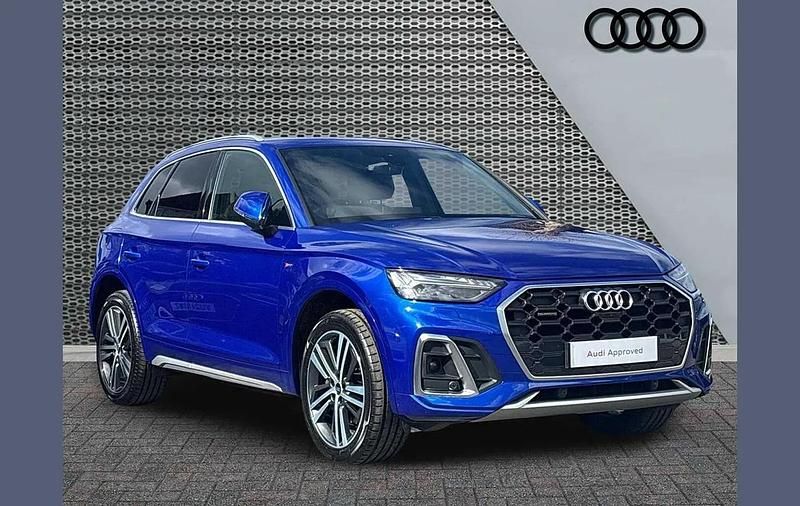 Used Audi Q5 S-Line 200 HP (147 kW) 2021 Blue SUV