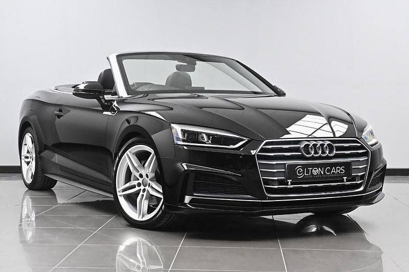 Black Used 2020 Audi A5 Cabriolet S-Line Cabriolet | £19,490 (Fair price) - Image 1/4
