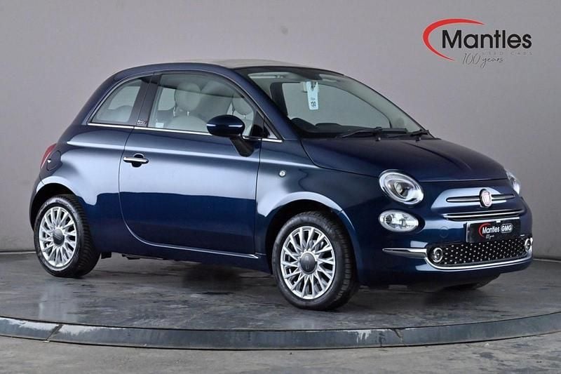 Blue Used 2018 Fiat 500C Lounge Cabriolet | £6,795 (Fair price) - Image 1/4