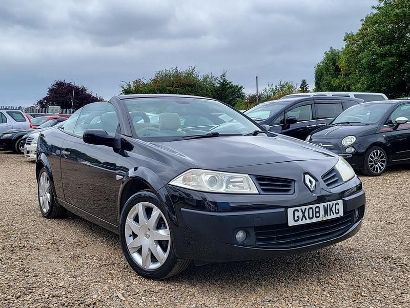 Black Used 2008 Renault Mégane Cabriolet Dynamique Cabriolet | £1,995 - Image 1/4