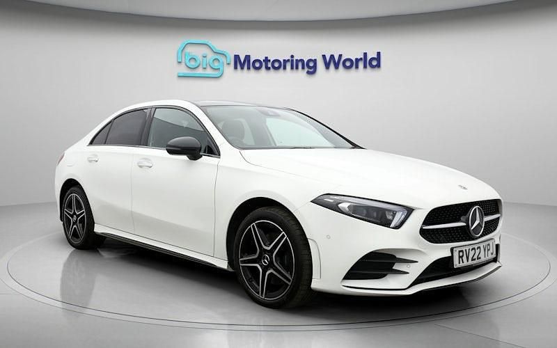 Used Mercedes A250 AMG line 259 HP (190 kW) 2022 White Sedan