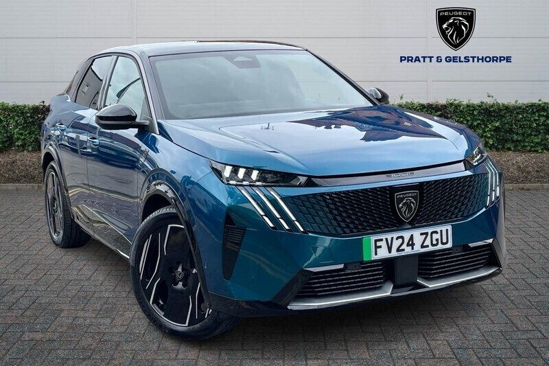 Blue Used 2024 Peugeot e-3008 GT SUV | £38,995 - Image 1/4
