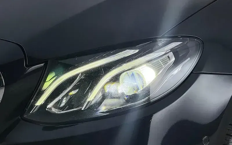 Used Mercedes E220 AMG line 194 HP (142 kW) 2018 Black Coupe