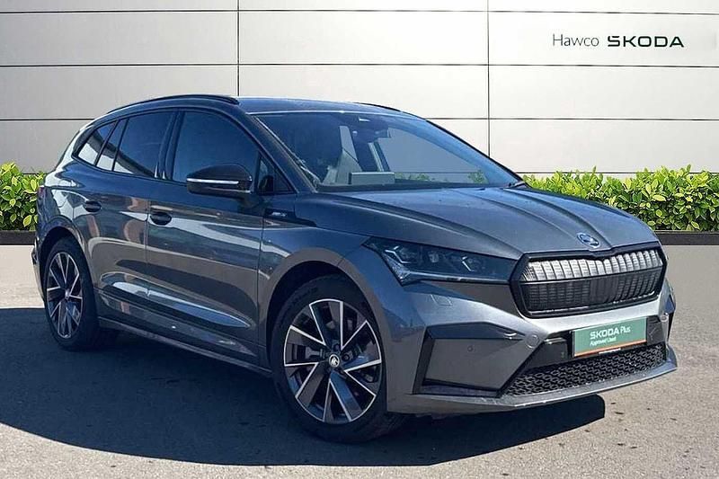 Grey Used 2024 Skoda Enyaq iV SportlinePlus SUV | £31,995 (Expensive) - Image 1/4