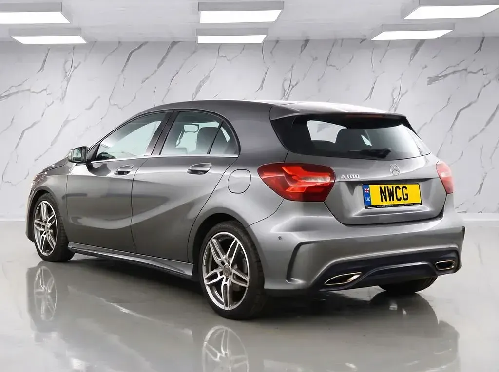 Used Mercedes A180 AMG line 122 HP (89 kW) 2016 Grey Hatchback