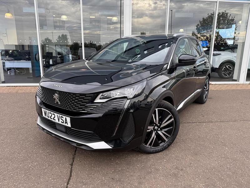Black Used 2022 Peugeot 3008 Premium SUV | £19,495 (Fair price) - Image 1/4