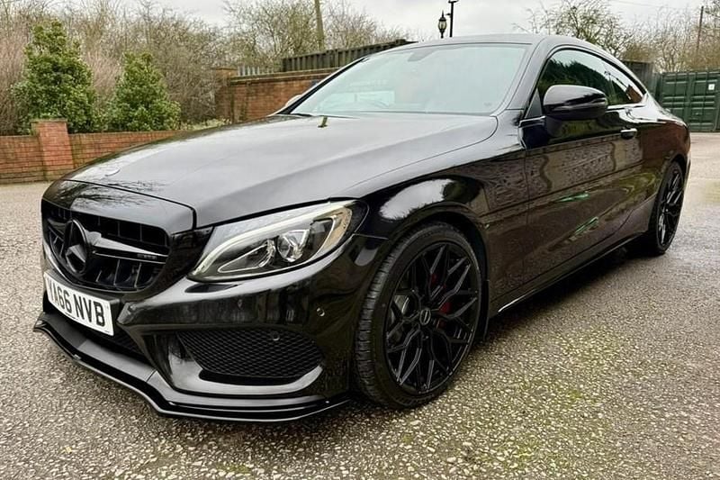 Used Mercedes C220 AMG line 170 HP (125 kW) 2016 Black Coupe