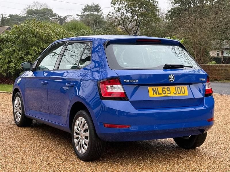 Used Skoda Fabia 75 HP (55 kW) 2019 Blue Hatchback