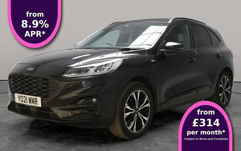 Black Used 2021 Ford Kuga ST-Line X SUV | £21,067 (A bit pricey) - Image 1/3