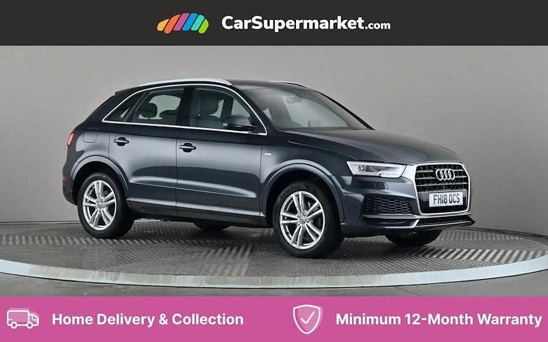 Grey Used 2018 Audi Q3 S-Line SUV | £12,197 (Expensive) - Image 1/4