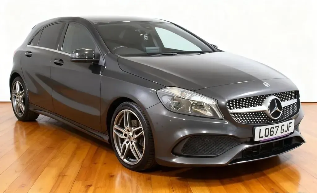 Used Mercedes A200 AMG line 136 HP (100 kW) 2017 Black Hatchback