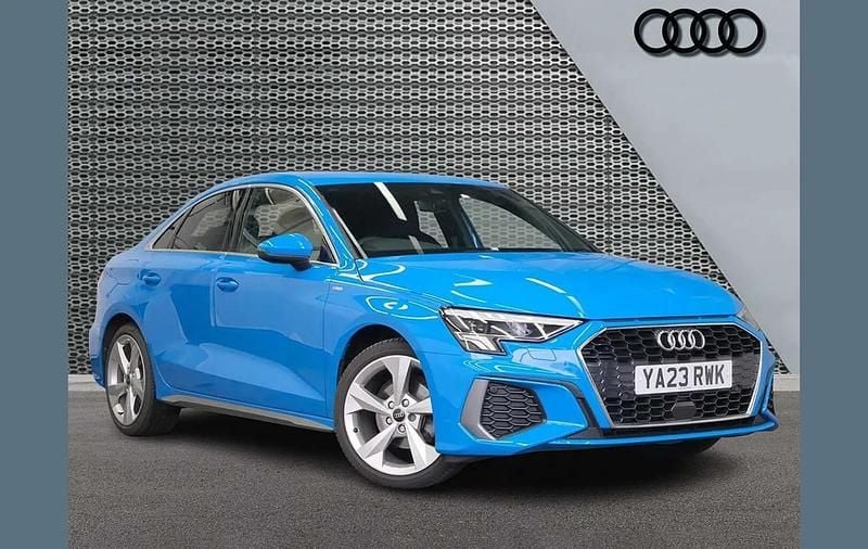 Used Audi A3 S-Line 147 HP (108 kW) 2023 Blue Sedan