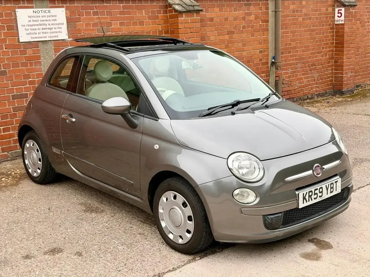 Used Fiat 500 Pop 69 HP (50 kW) 2009 Grey Cabriolet