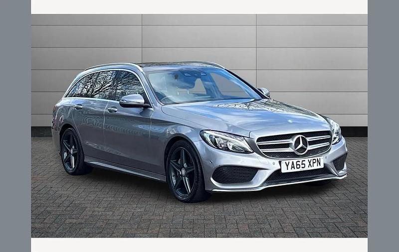 Used Mercedes C220 AMG Line Premium 170 HP (125 kW) 2016 Silver Estate