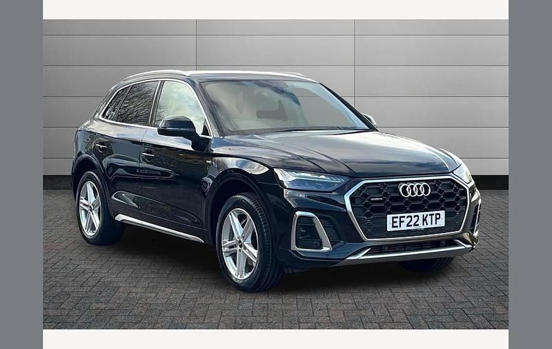 Mythos black Used 2022 Audi Q5 S-Line SUV | £29,695 (Fair price) - Image 1/4