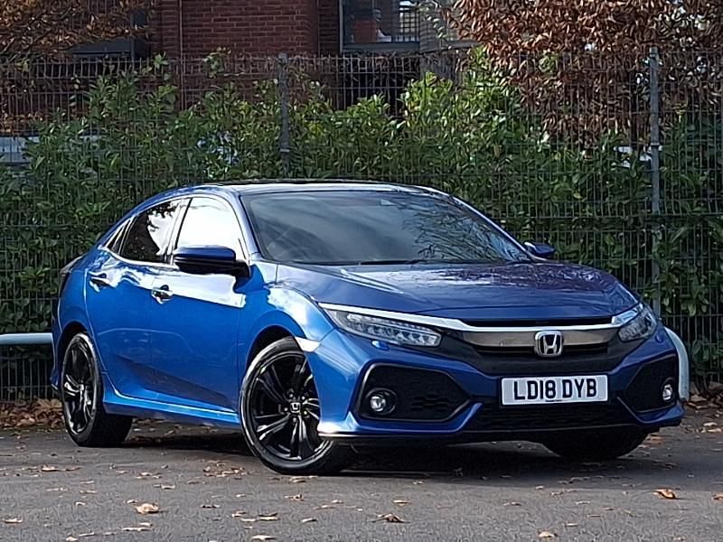 Blue Used 2018 Honda Civic Prestige Hatchback | £12,498 (Good price) - Image 1/4