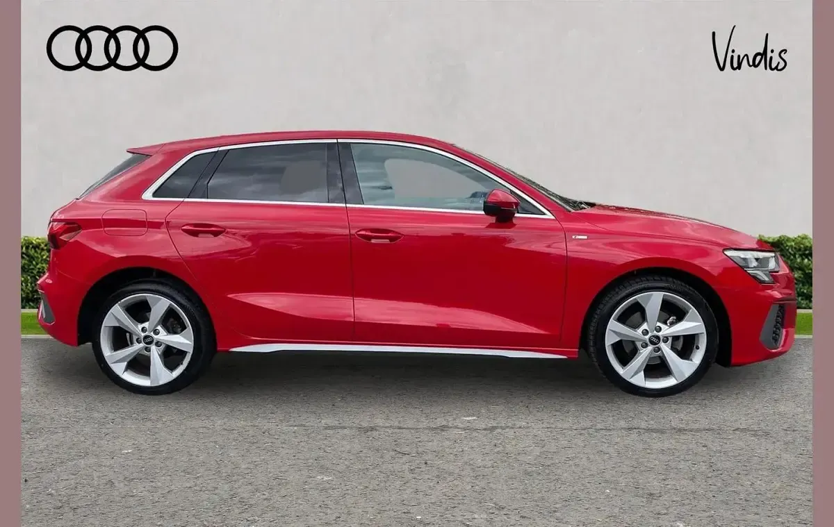 Used Audi A3 S-Line 147 HP (108 kW) 2022 Red Sedan
