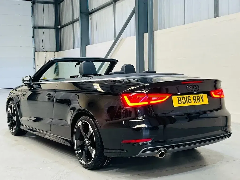 Used Audi A3 Cabriolet S-Line 110 HP (80 kW) 2016 Black Cabriolet