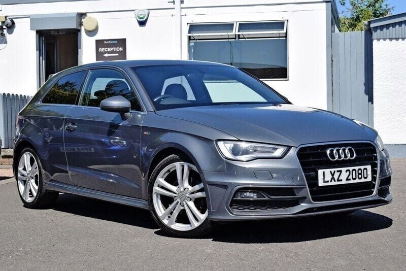 Grey Used 2014 Audi A3 S-Line Hatchback | £7,995 (Expensive) - Image 1/4