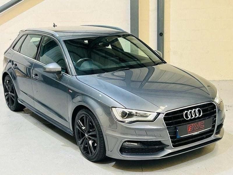 Grey Used 2014 Audi A3 Sportback S-Line Hatchback | £13,000 (Fair price) - Image 1/4