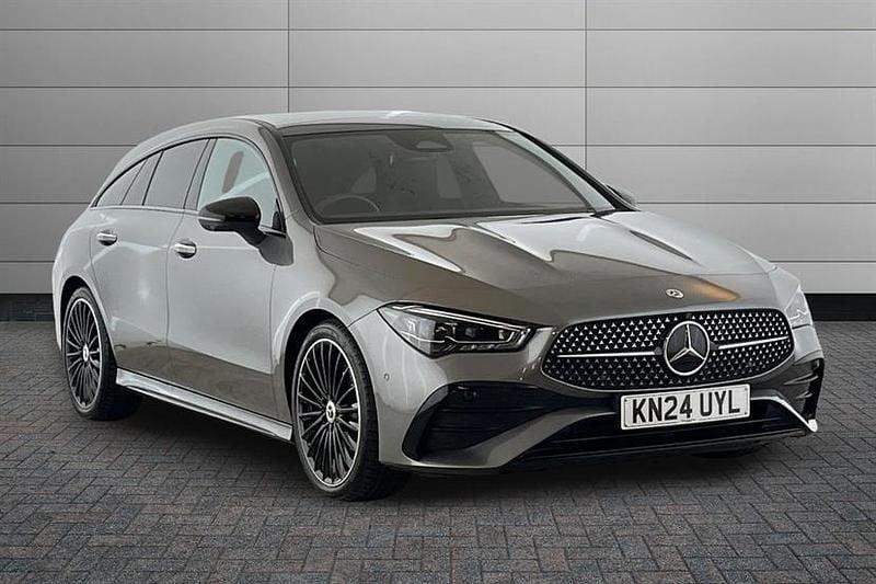 Mountain grey Used 2024 Mercedes CLA220 AMG Line Premium Plus Sedan | £30,490 (Good price) - Image 1/4