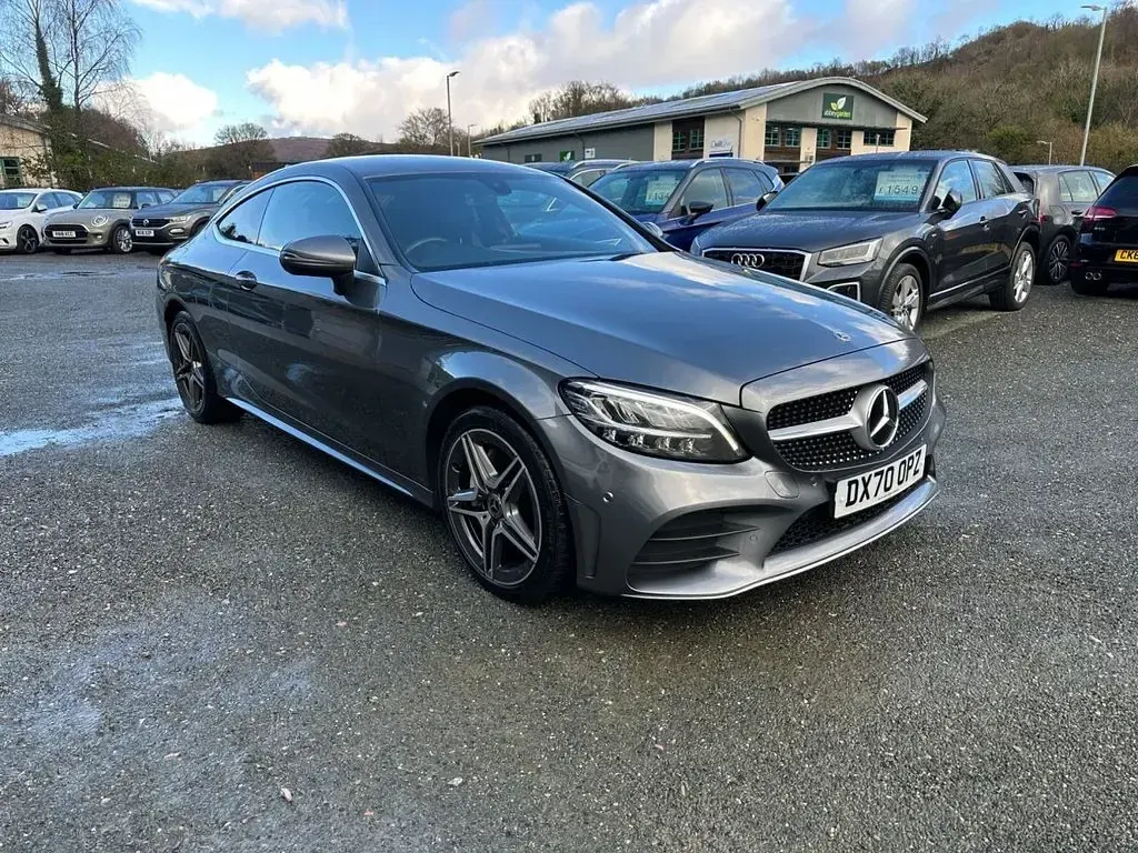Used Mercedes C220 AMG line 194 HP (142 kW) 2020 Grey Coupe