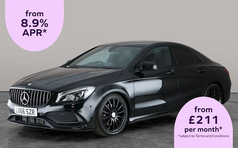 Black Used 2016 Mercedes CLA220 AMG line Sedan | £12,320 (Fair price) - Image 1/3