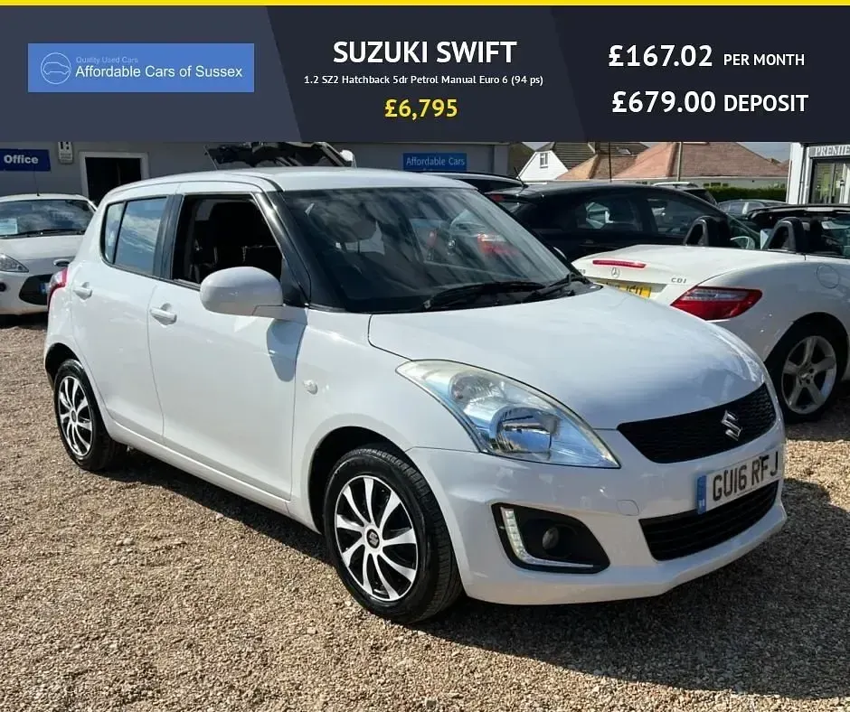 Used Suzuki Swift 94 HP (69 kW) 2016 White Hatchback