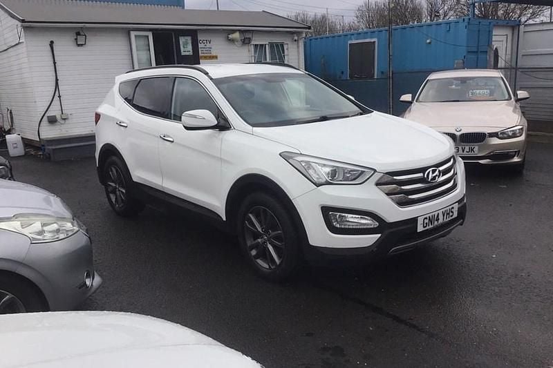 Used Hyundai Santa Fe Premium 194 HP (142 kW) 2014 White SUV