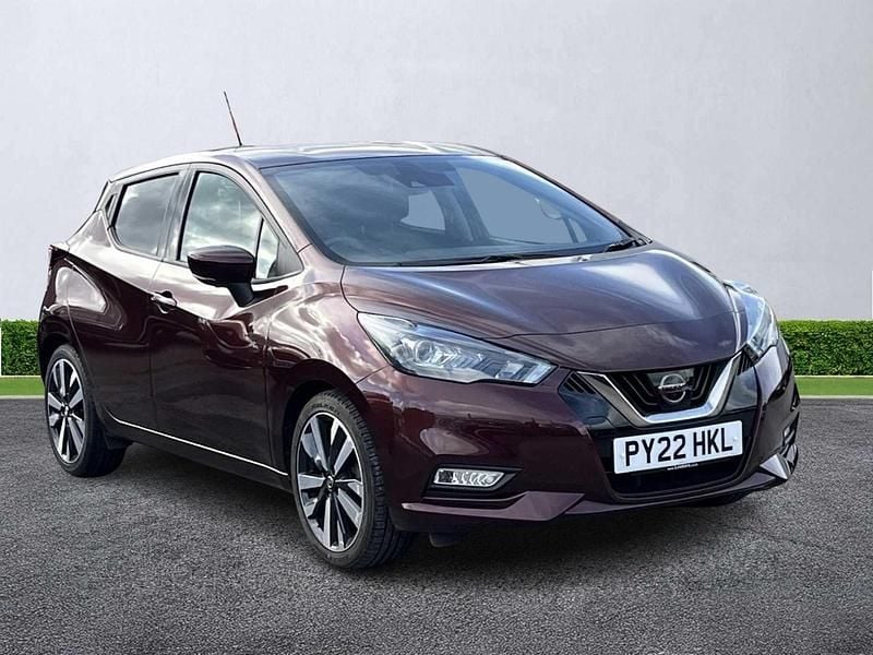 Red Used 2022 Nissan Micra Tekna Hatchback | £12,999 (Fair price) - Image 1/4