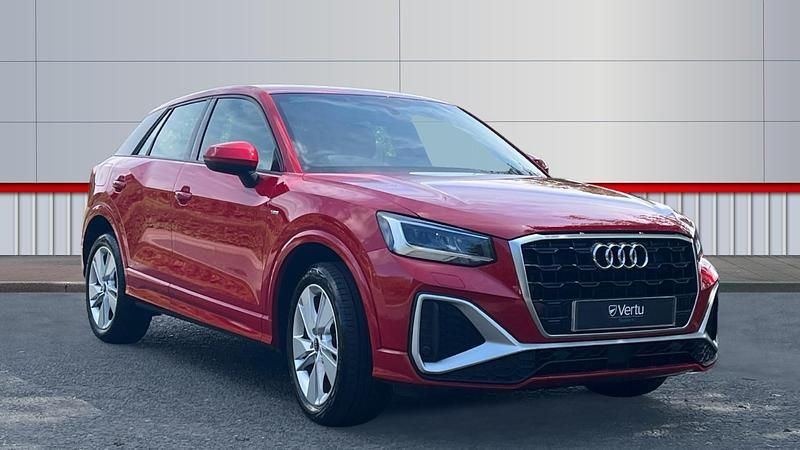 Red Used 2022 Audi Q2 S-Line SUV | £20,599 (Good price) - Image 1/4