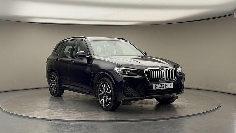 Carbon black Used 2022 BMW X3 M Sport SUV | £33,400 (Good price) - Image 1/4