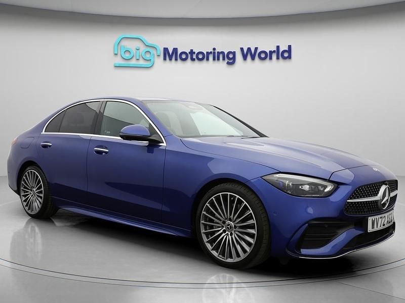 Blue Used 2022 Mercedes C300e AMG line Sedan | £31,000 (A bit pricey) - Image 1/4